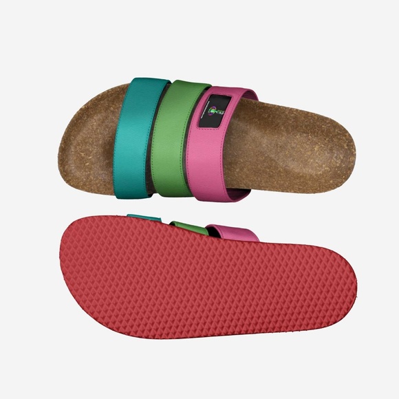 Vintage Rainbow Strip Sandals (Mens)